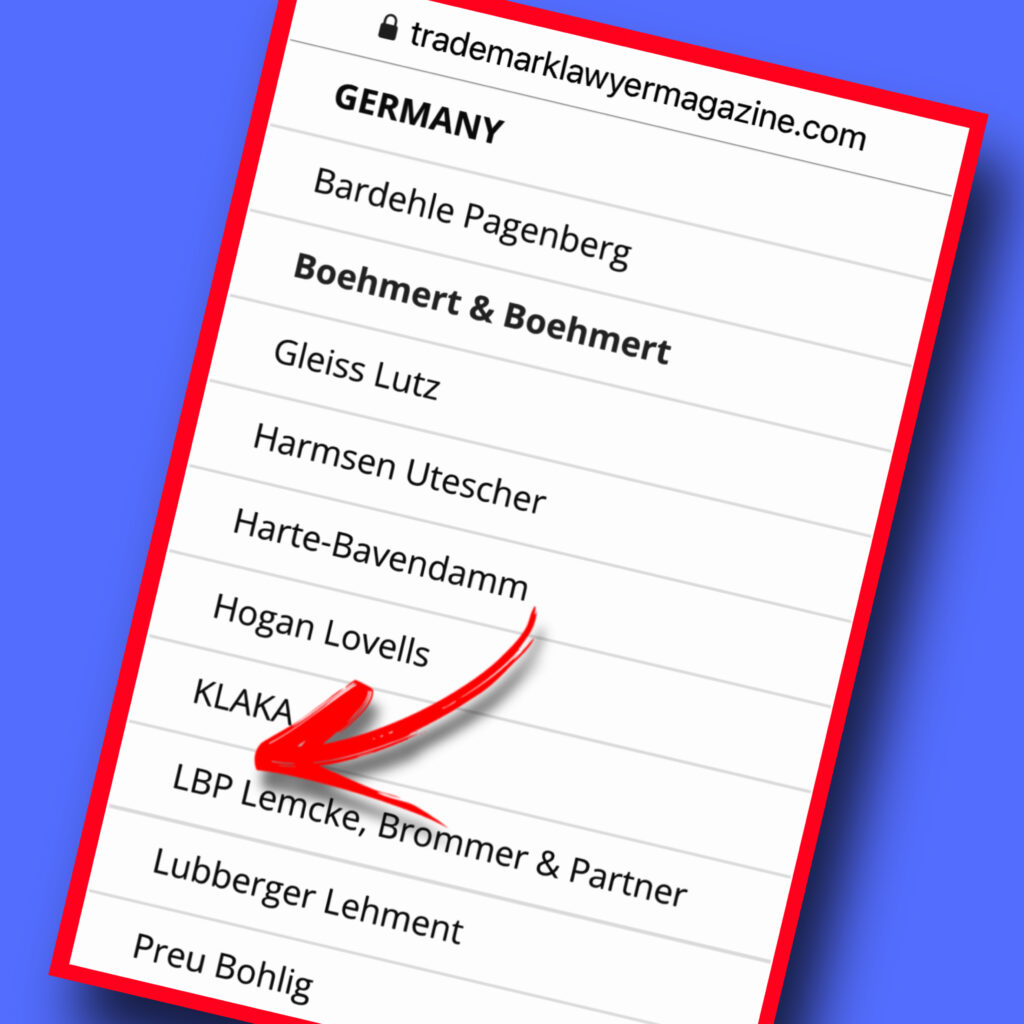 List of Top 10 trademark lawyer in Germany